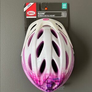 Women's Bell Sports Gleam Bicycle Helmet and Visor White, Pink, Purple NEW